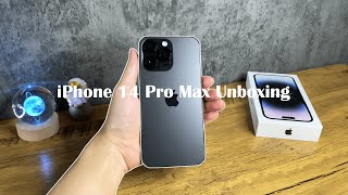 iPhone 14 Pro Max Space Black Unboxing aesthetic