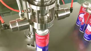 Refrigerant filling machine,aerosol cans filler semi automatic