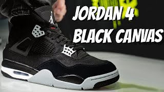 HONEST REVIEW! Jordan 4 Black Canvas: Most Versatile 4 Yet!