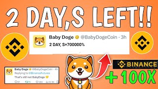 1 SEPTEMBER 2 DAY, S LEFT!! 🔥BABY DOGECOIN🤑80% BURN +303X- +1000X 😱BABY DOGECOIN PRICE PREDICTION