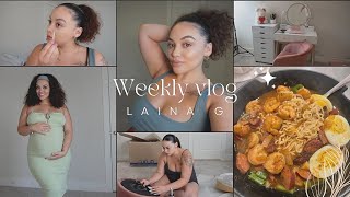 Weekly Vlog| Shein Maternity Haul + New Beauty Room Items + Makeup & More!!