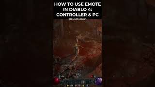 DIABLO 4 Emote Wheel - How to Use Emote Wheel on Controller and PC | Diablo IV Tips #diabloiv