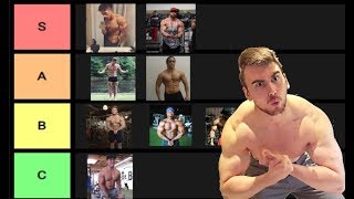 Fitness Youtuber Tier List (Christian Guzman, Mattdoesfitness, Chris Jones, Bradley Martyn..)