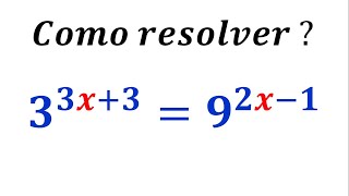 EQUAÇÃO EXPONENCIAL - CONSEGUE RESOLVA ESSA EQUAÇÃO?