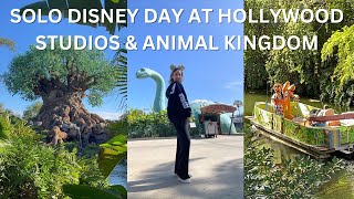 SOLO DISNEY PARK DAY AT HOLLYWOOD STUDIOS & ANIMAL KINGDOM | all day park hop & good-to-go day