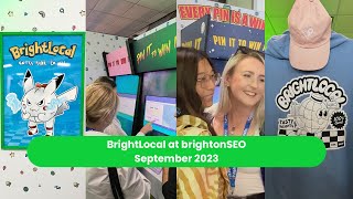 BrightLocal at brightonSEO - September 2023, BrightLocal Arcade, SERPS 'n' Slurps and more!