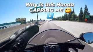 Honda GAPPING me on my own joy ride?? Fool is going hard!