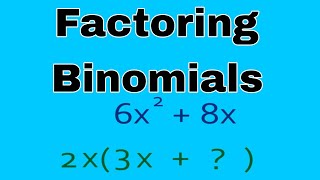 Factoring Binomials