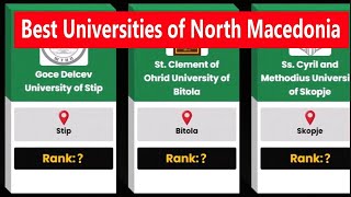 Best Universities of North Macedonia | Top 14 Universities Compared