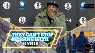 Kyrie Waives Off Questions Of Hebrew Israelites Support At Barclays!