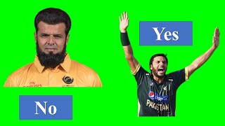 | Shahid Afridi vs Aleem Dar | DRS Review | Best Umpire vs Best All rounder | Yes vs No LBW Battle |