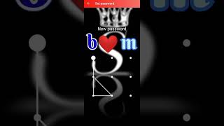 b❤️m love name lock new #viral #shorts #style #pattern #youtube