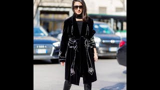 Winter Fashion Trends: Must Have Black Velvet Coats for 2018