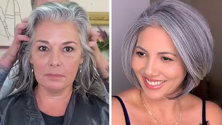 COUPES DE CHEVEUX 2024 POUR FEMME DE 55+ 65+ 75+ ANS TENDANCE - ANNE BLANC