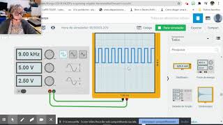 Componente continua de um sinal: com tinkercad