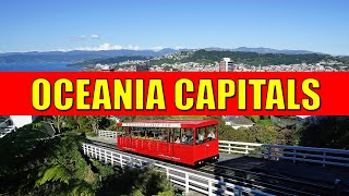 OCEANIA Countries and Capitals - Learn Capital Cities and Countries of Oceania with Flags