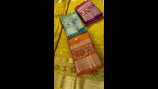 Katan tissue crushed sarees with benarasi border and buttis for price 1699/-