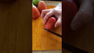 Satisfying Wax Apple Cutting #shorts #cuttingskill