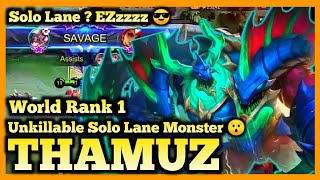 THAMUZ BEST BUILD 2020 | MOBILE LEGENDS | META FIGHTER, SEASON 17 MLBB, THAMUZ SAVAGE GAMEPLAY, ML