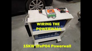 15KW lifePO4 Powerwall Part 5 - Wiring it Up!