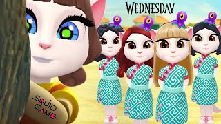 My Talking Angela 2 😍 Squid Game Wednesday Funny Moment 2 🤣