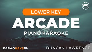 Arcade - Duncan Laurence (Lower Key - Piano Karaoke)