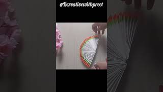 Handmade fan #craft #shorts #youtubeshorts