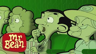 Mr Bean يذهب إلى السينما | تجميع الرسوم المتحركة المضحكة للأطفال | WildBrain أطفال