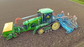 John Deere 8345RT / 7280R / 8330R / Fendt 936 vario - Ploughing & drilling wheat - Van der Eijk