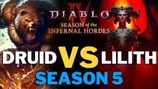 Diablo 4 - LANDSLIDE Druid Destroys Lilith! Season 5