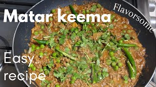 MATAR KEEMA / Matar Queema / Easy recipe/"peas and mince"