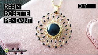 How to make Resin rosette pendant [DIY]