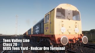 TSW TVL 6E05 Tees Yard - Redcar Ore Terminal Class 20