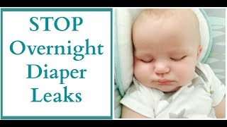 How to Stop Overnight Diaper Leaks! // Melissa Marie // Huggies Overnight Diapers / Thirsties Diaper