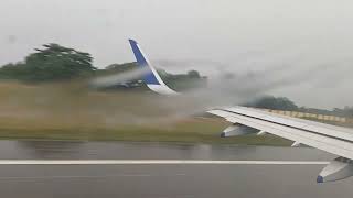 Beautiful Takeoff & Landing in rain of IndiGo Airbus 6E 5365