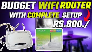 Budget Wi-Fi Router Under rs. 1000/ | Tp Link Wifi Complete Setup with Setting's | Best Wi-Fi Router