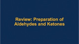 Preparation of Aldehydes and Ketones (231)