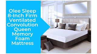 Olee Sleep 8 Inch Ventilated Convolution Memory Foam Mattress 2022