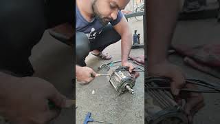 E rikshaw motor repairing ✔️ #electricerickshaw #youtubeshorts ✔️ #motor