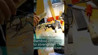 DIY RC plane tipsn tricks - bamboo chopsticks #shorts