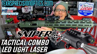 SNIPER FL2000 200 LUMENS LED LASER LIGHT COMBO SIGHT GARAND THUMB ACCESSORY TEXAS PRECISION OPTICS