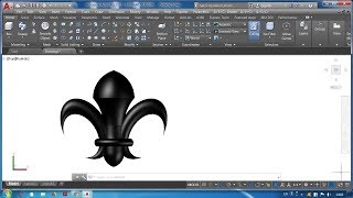 AutoCAD  Декор лилия