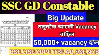 SSC GD New Vacancy Update // Big Update SSC GD vacancy Increase