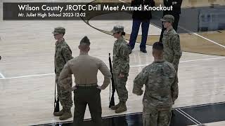 Wilson County JROTC Drill Meet Knockout Rounds 2023-12-02