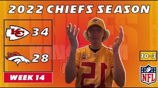 Kansas City Chiefs Fan REACTS to Week 14 vs. Broncos | KC 34-28 DEN | 2022 NFL Season