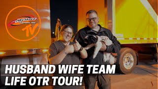 OTR Couple's Big Bunk Volvo with 132" ARI Sleeper Tour - Husband Wife Trucking Team -RCI Cribs Ep. 6