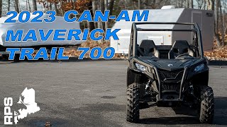 2023 CAN-AM MAVERICK TRAIL 700  walk around, features and accessories!