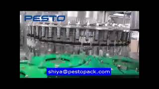 glass bottle washing filling capping machine