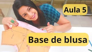 CONTINUAÇÃO DA MARATONA PARA PRINCIPIANTES  NA COSTURA E MODELAGEM ( Base de blusa )