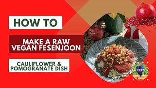 Raw Vegan Pomegranate Stew With Cauliflower Rice|A Persian dish called Fesenjoon | Christmas Special